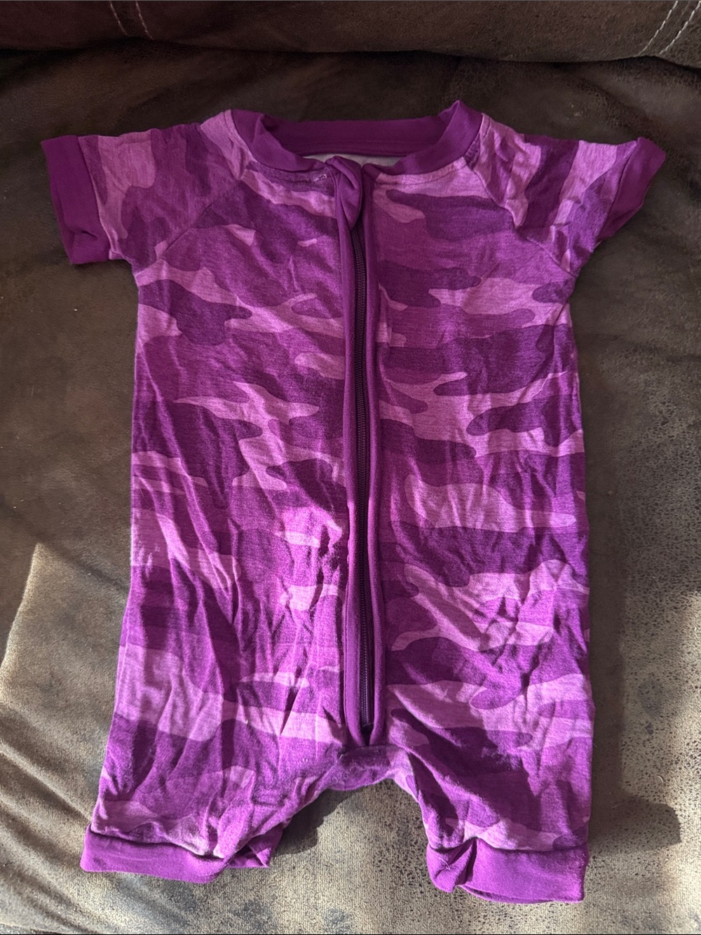 Little Sleepies Berry Camo Shortie Zippy